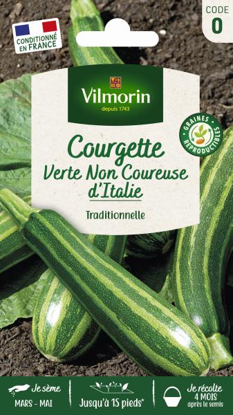 Potagères - Courgette Verte Non Coureuse d'Italie - PACKAGING_RECTO